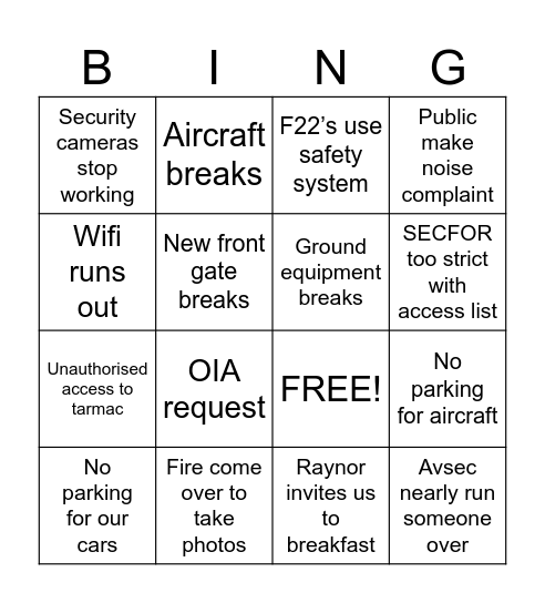 WoW 2026 Bingo Card