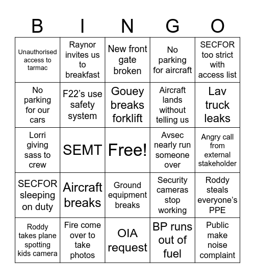 WoW 2026 Bingo Card