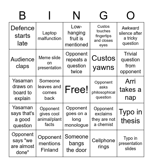 bbbbbbb1 Bingo Card