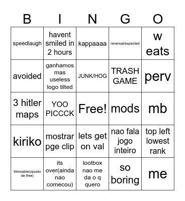 venezes Bingo Card