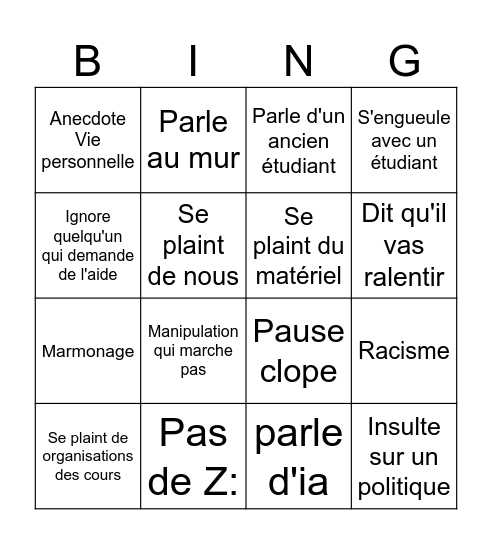 LE FREIRE DIAZ Bingo Card