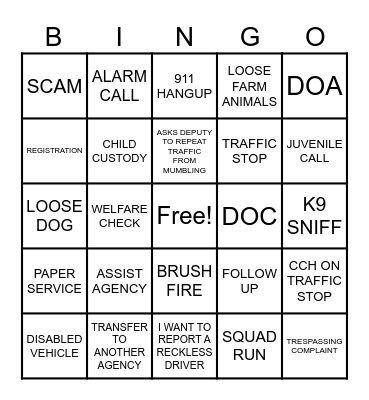 DISPATCH WEEK Bingo Card