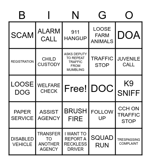DISPATCH WEEK Bingo Card