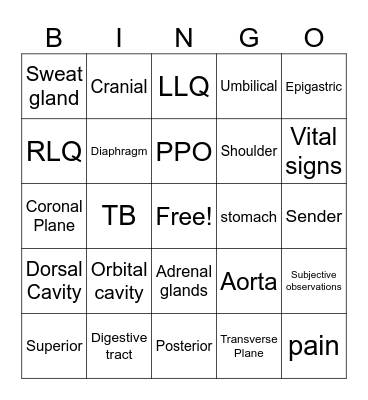EOPA Bingo Card