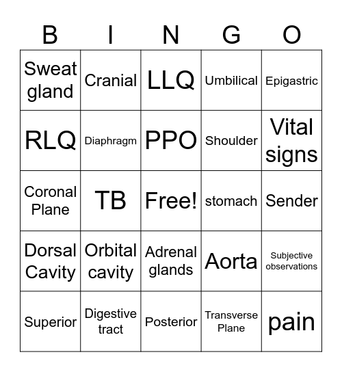 EOPA Bingo Card
