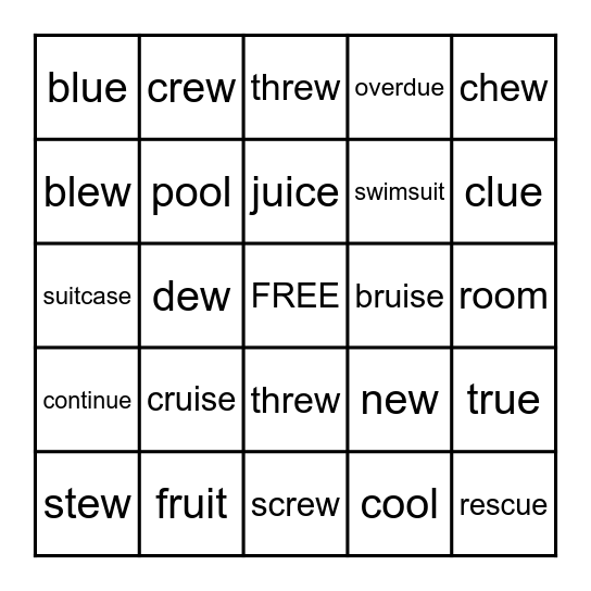 /oo/ Bingo Card