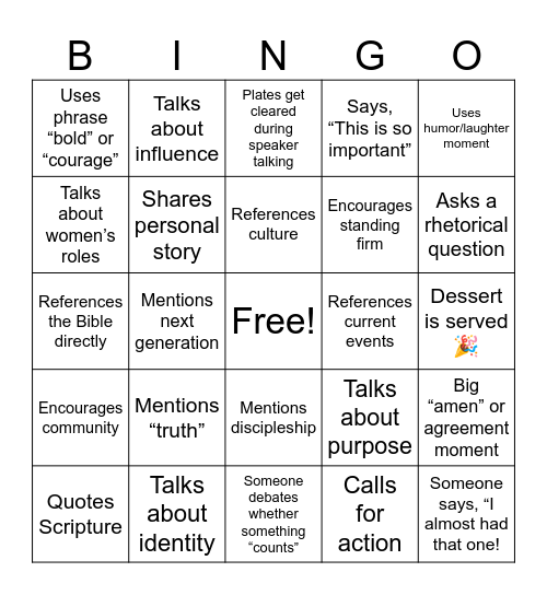 Always Competing! Bingo Card