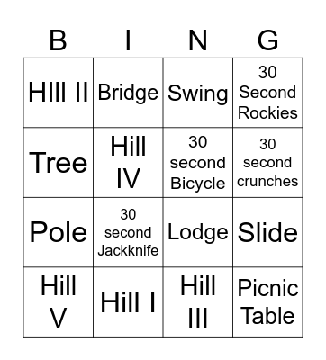 Arowhead Bingo Card