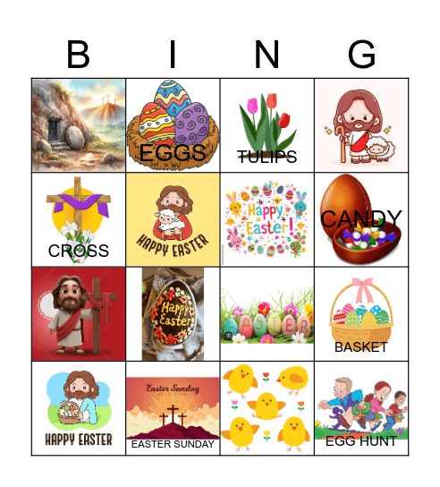 Easter BINGO Card
