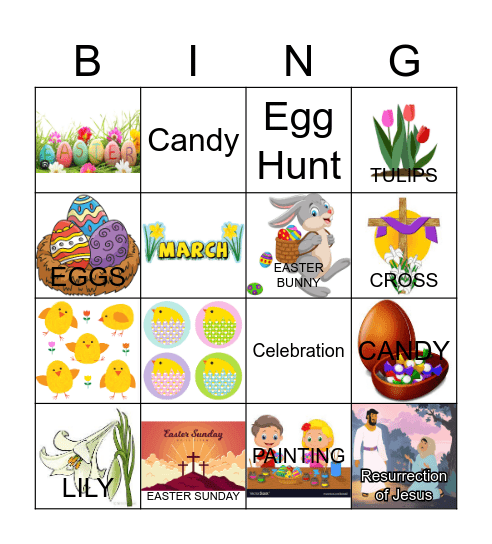 Easter BINGO Card