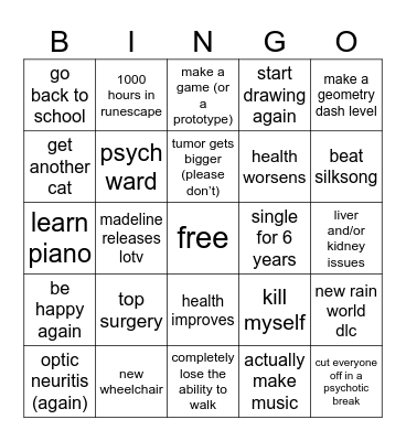 2026 Bingo Card