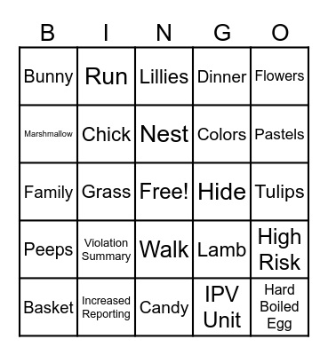 EPIC BINGO 4/2/2026 Bingo Card