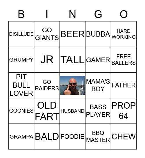 David's Big 40 Bingo Card