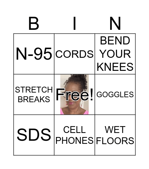 SAFETY BINGO - EVERYONE IS IMPORTANT! Bingo Card