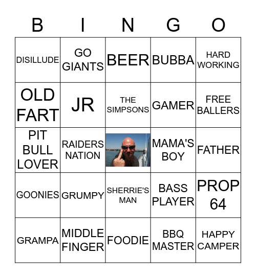 David's Big 40 Bingo Card