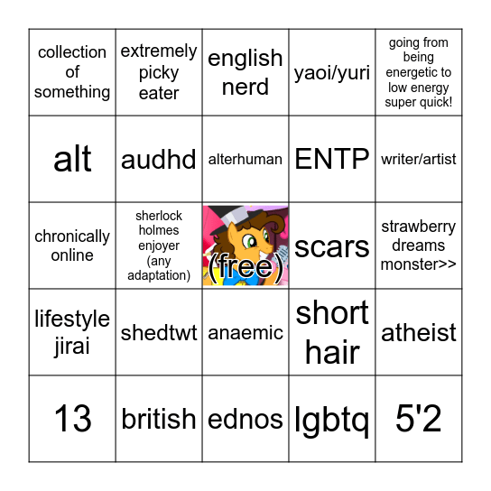 cheese's super duper cool bingo !!! Bingo Card
