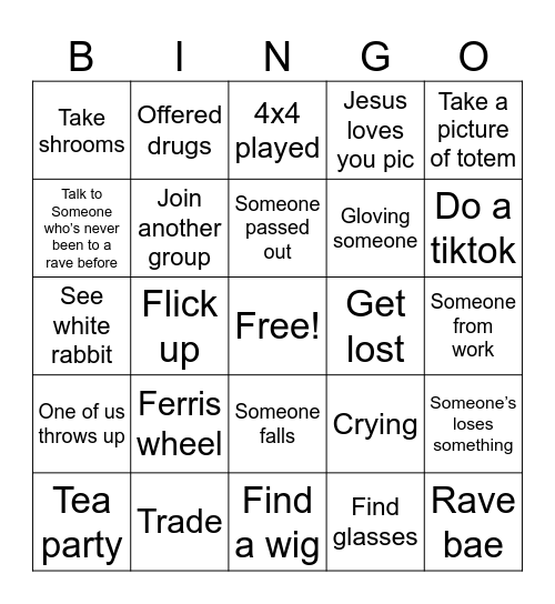 Beyond Bingo Card