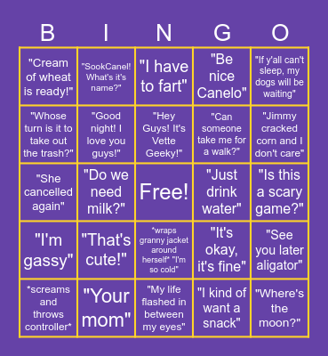 VetteB Birthday! Bingo Card