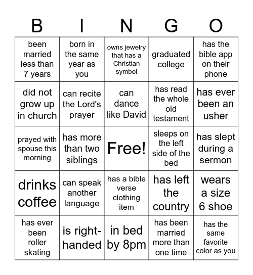 Find someone who.... Bingo Card