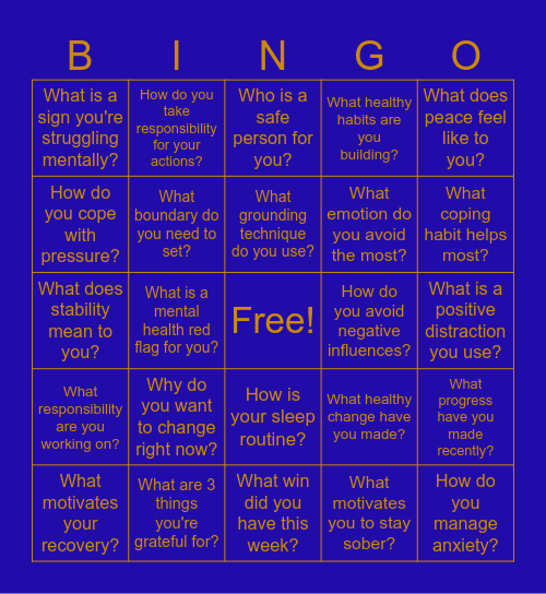 MHC BINGO Card