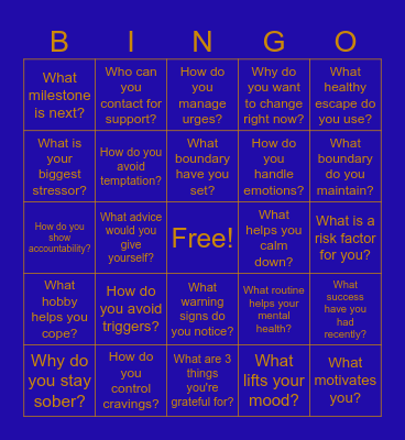 MHC BINGO Card