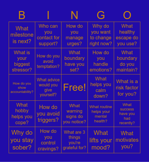 MHC BINGO Card