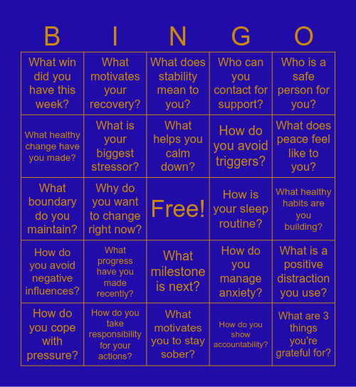 MHC BINGO Card