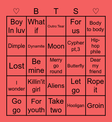 @Vela_mvm Bingo Card