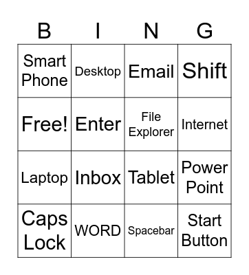 Computer Bingo Card