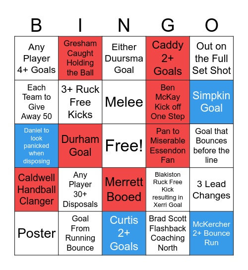Kanga v Don Bingo Card