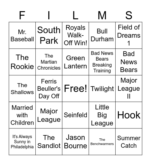 Movies_03282026 Bingo Card