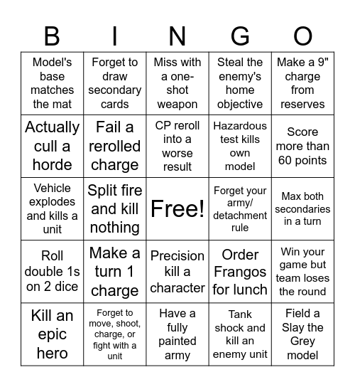 IWH Good Friday Bingo Card Bingo Card