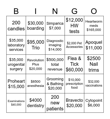 APRIL HW BINGO Card