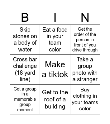 The gang bingo Card