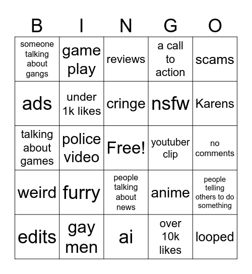 bingo Card