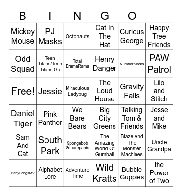 Kid Shows Bingo Card