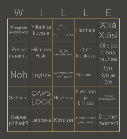 WiloBingo Card