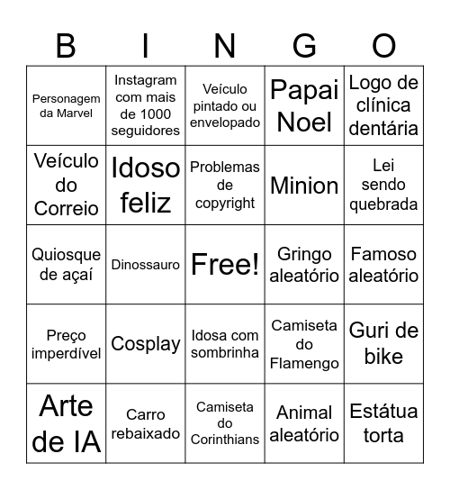 bingo google maps Bingo Card