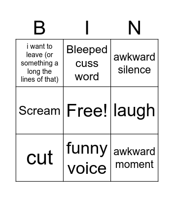 jhifqjlkwdavbjhgrl;k2e Bingo Card