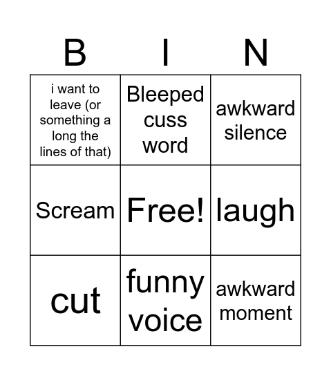 jhifqjlkwdavbjhgrl;k2e Bingo Card