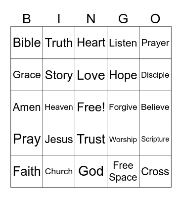Bingo Sunday - 3-29-26 Bingo Card