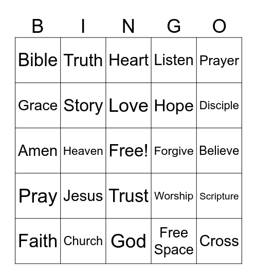 Bingo Sunday - 3-29-26 Bingo Card