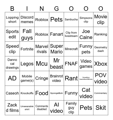 Bingo Card