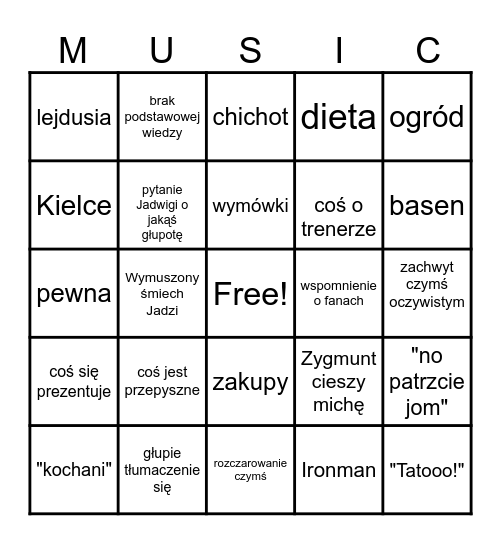 MAKÓWKA BINGO Card