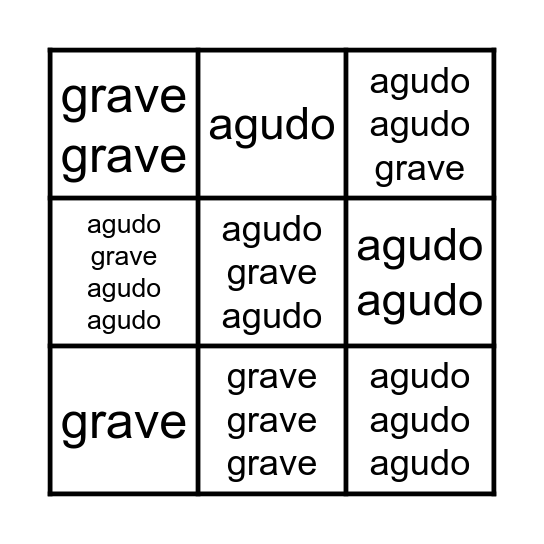 Bingo de sonidos Bingo Card