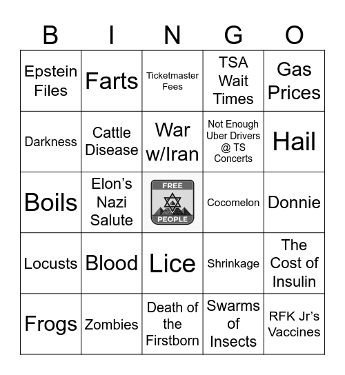 Passover Bingo Card
