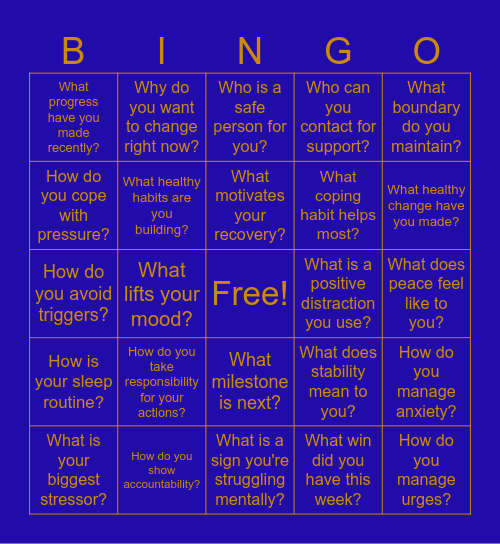 MHC BINGO Card