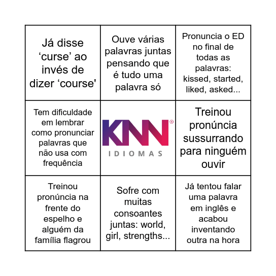 Find someone who... Bingo Card