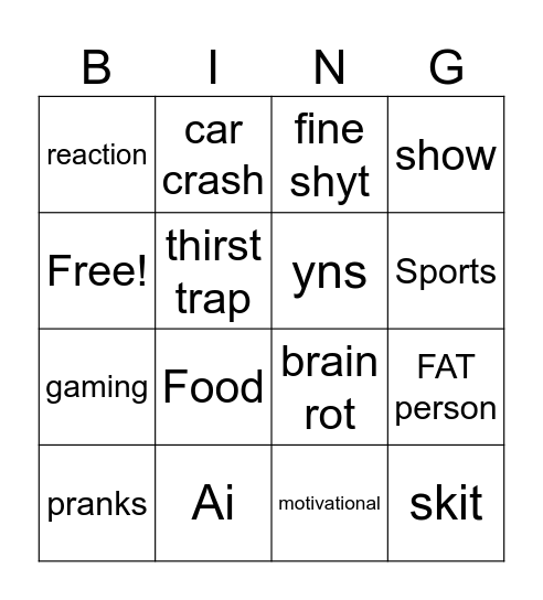 Bingo Card