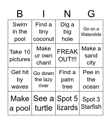 Hawaii!!!༼ つ ◕_◕ ༽つ Bingo Card